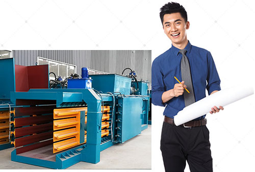 自己的設(shè)計(jì)團(tuán)隊(duì)，滿(mǎn)足各種廢紙打包機(jī)定制需求